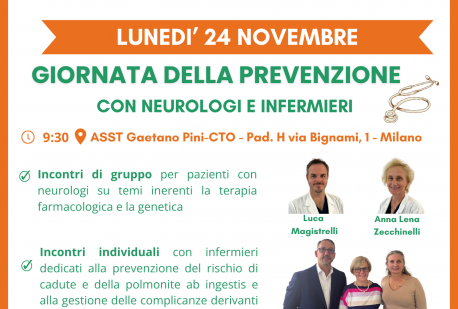 Lunedì 24 novembre – Giornata della prevenzione