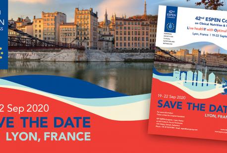 42nd ESPEN Congress 2020, 19-22 settembre, Lione